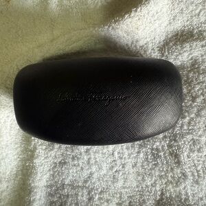 Salvatore Ferragamo Textured Black Eyewear Case